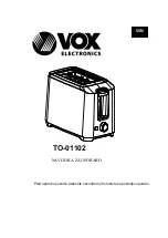 Preview for 42 page of VOX electronics TO-01102 Operating Instructions Manual