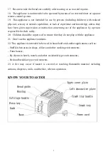 Предварительный просмотр 4 страницы VOX electronics TO-8117 Operating Instructions Manual