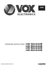 Предварительный просмотр 1 страницы VOX electronics UHD 43A11U314B Operating Instructions Manual