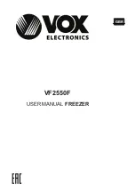 Preview for 2 page of VOX electronics VF 2550F User Manual