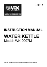 Preview for 2 page of VOX electronics WK-0907M Operating Instructions Manual