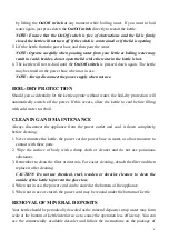 Preview for 6 page of VOX electronics WK-1003 Operating Instructions Manual