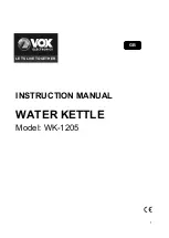 Предварительный просмотр 1 страницы VOX electronics WK-1205 Instruction Manual