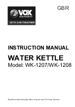 Preview for 2 page of VOX electronics WK-1207 Operating Instructions Manual