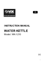 VOX electronics WK-1210 Instruction Manual preview