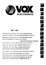 VOX electronics WK-4401 Operating Instructions Manual preview
