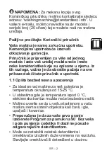 Preview for 36 page of VOX electronics WM1080-SYTD Operating Instructions Manual