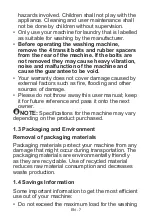 Preview for 11 page of VOX electronics WM1260-YTD User Manual