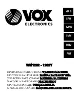 Preview for 1 page of VOX electronics WM1262 Operating Instructions Manual