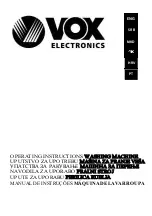 VOX electronics WM1415-YT2QD Operating Instructions Manual preview