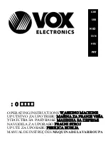 VOX electronics WM5051 Operating Instructions Manual preview