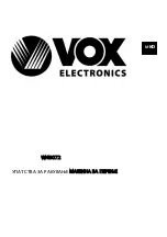 Preview for 117 page of VOX electronics WM8072 Operating Instructions Manual