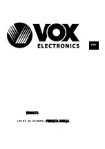 Preview for 271 page of VOX electronics WM8072 Operating Instructions Manual