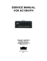 Предварительный просмотр 1 страницы Vox AC100CPH Service Manual