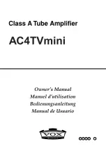 Предварительный просмотр 1 страницы Vox AC4TVMINI Owner'S Manual