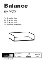 Предварительный просмотр 1 страницы Vox Balance 4013965 Manual