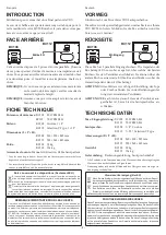 Предварительный просмотр 3 страницы Vox BC108 Owner'S Manual