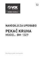 Предварительный просмотр 21 страницы Vox BM-1329 Instruction Manual