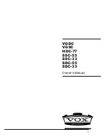 Preview for 3 page of Vox HDC-77 Owner'S Manual