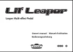 Preview for 1 page of Vox Lil Looper Owner'S Manual