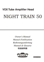 Vox Night Train 50 Owner'S Manual предпросмотр