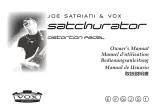 Vox Satchurator Owner'S Manual preview