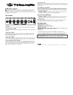 Предварительный просмотр 2 страницы Vox T-15 User Manual