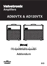 Vox Valvetronix AD120VTX Addendum preview