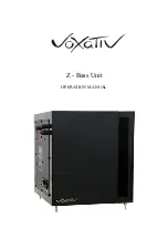 voxativ Z-Bass Operation Manual preview