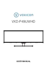 voxicon VXD-P49UWHD User Manual preview