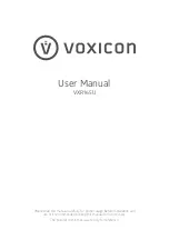 voxicon VXR165U User Manual предпросмотр