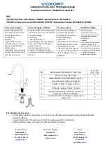 VOXORT IRIS 56461B Installation Instruction предпросмотр