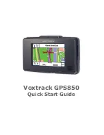 Voxson Voxtrack GPS850 Quick Start Manual preview