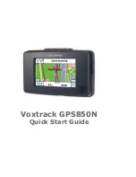 Preview for 1 page of Voxson Voxtrack GPS850N Quick Start Manual