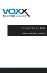 Предварительный просмотр 1 страницы Voxx Electronics ACA101D Installation  & Owners Manual