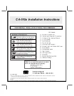 Preview for 1 page of Voxx Electronics CA-510a Installation Instructions Manual