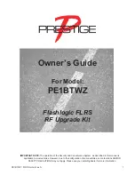 Preview for 1 page of Voxx Electronics Prestige PE1BTWZ Owner'S Manual