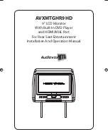 Preview for 1 page of Voxx avxmtghr9hd Installation And Operation Manual