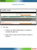 Preview for 4 page of Voxx CarLink ASCL4 Activation Manual