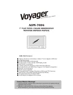 Предварительный просмотр 1 страницы Voyager AOM-7694 Owner'S Manual