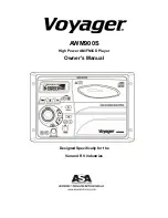 Voyager AWM900S Owner'S Manual preview