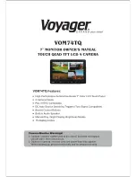 Preview for 1 page of Voyager VOM74TQ Owner'S Manual