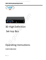 VOZ 3DB-100 Operating Instructions Manual preview