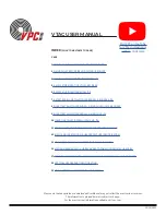 Предварительный просмотр 1 страницы VPC 310 130 113 User Manual