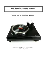 VPI Industries Classic Direct Setup And Instruction Manual preview