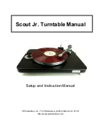 Preview for 1 page of VPI Industries Scout Jr. Setup And Instruction Manual