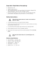 Предварительный просмотр 2 страницы VPI Scout 1.1/JMW-9T Setup And Instruction Manual