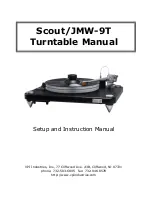 Preview for 1 page of VPI Scout/JMW-9T Setup And Instruction Manual