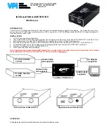 VPI SE-SV-2-LC Installation Manual предпросмотр