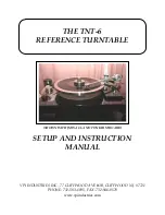 VPI THE TNT-6 Setup And Instruction Manual preview